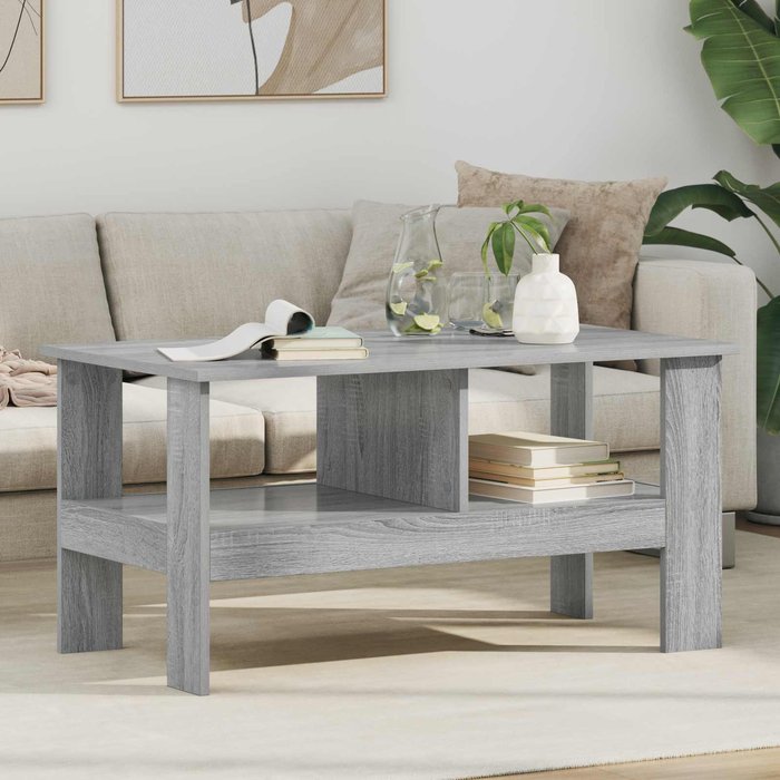 Maison exclusive - mesa de café gris sonoma 90 x 50 x 45 cm madera de ingeniería