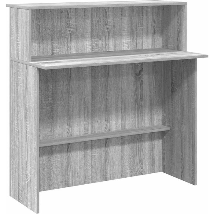 Mostrador de recepción sonoma gris 100x50x103,5 cm cfw469445