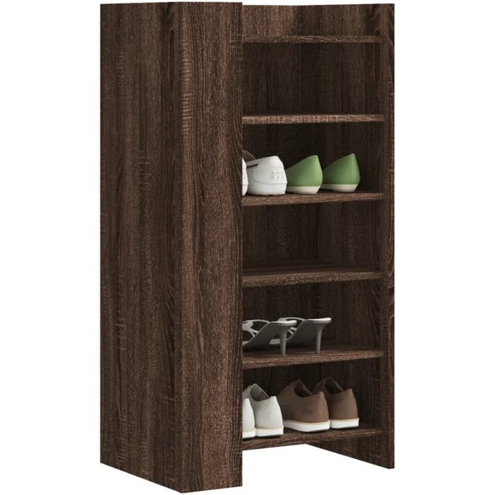 Vidaxl mueble zapatero madera de ingenería marrón roble 52x37,5x100 cm