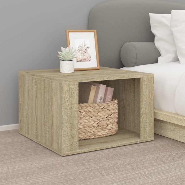 Maison exclusive - mesita de noche madera contrachapada roble sonoma 57x55x36 cm