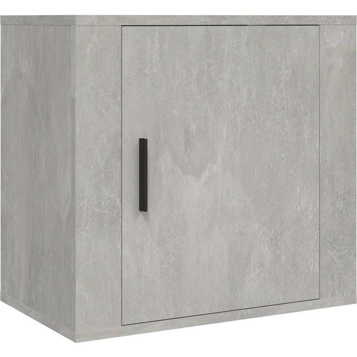 Mesita de noche de pared gris hormigón 50x30x47 cm - comfortxl