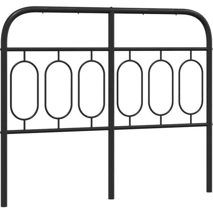 Cabecero cama - mueble cabecero de repuesto de metal negro 120 cm