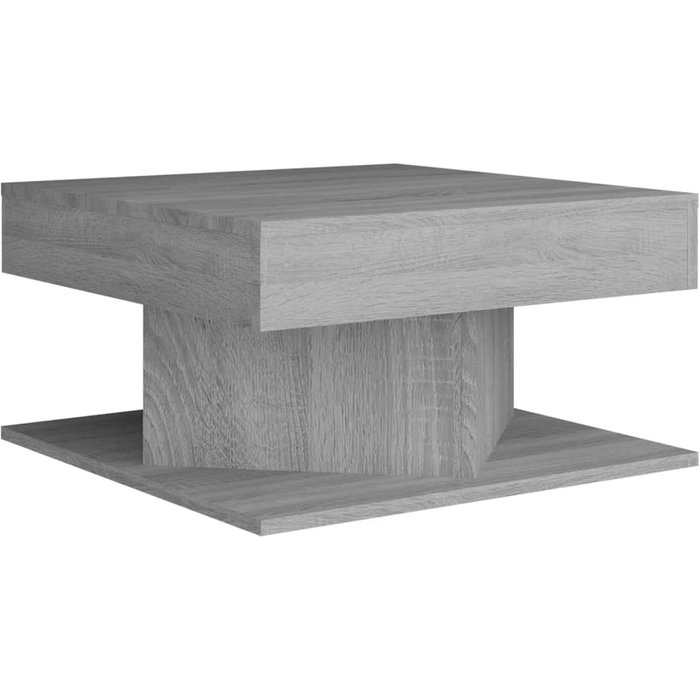 Mesa de centro madera de ingeniería gris sonoma 57x57x30 cm - comfortxl