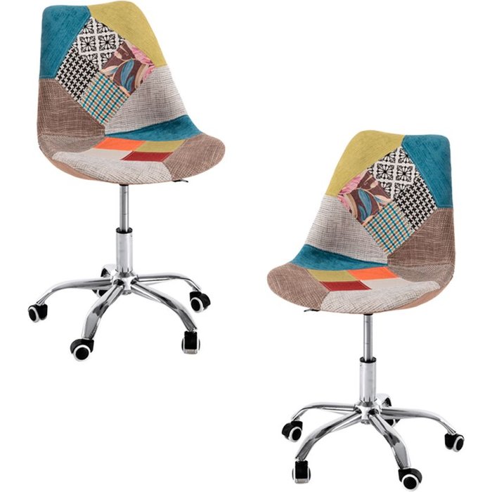 Regalos miguel - packs sillas - pack 2 sillas neo patchwork - patchwork clear