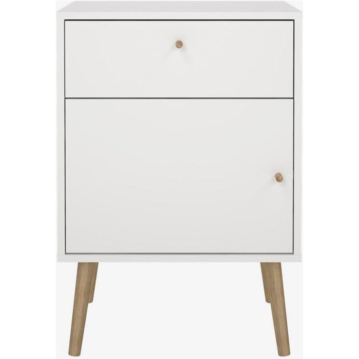 Bodo mesita de noche blanca 50x39x72cm