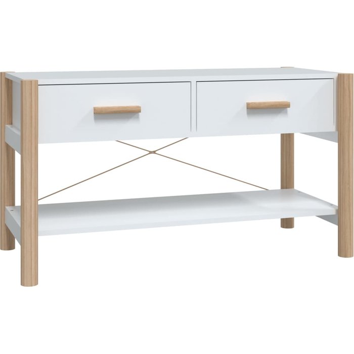 Mueble tv blanco 82x38x45 cm madera contrachapada
