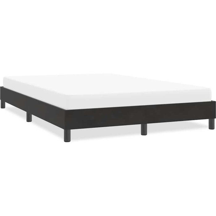 Estructura de cama sin colchón terciopelo negro 140x220 cm vidaxl