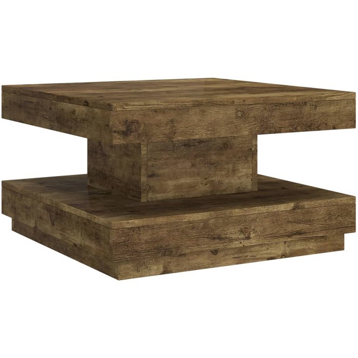 Mesa de centro de mdf marrón oscuro 60x60x35 cm - comfortxl