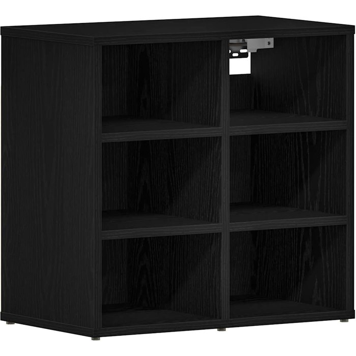 Zapatero roble negro 52 x 30 x 50.5 cm madera contrachapada - comfortxl