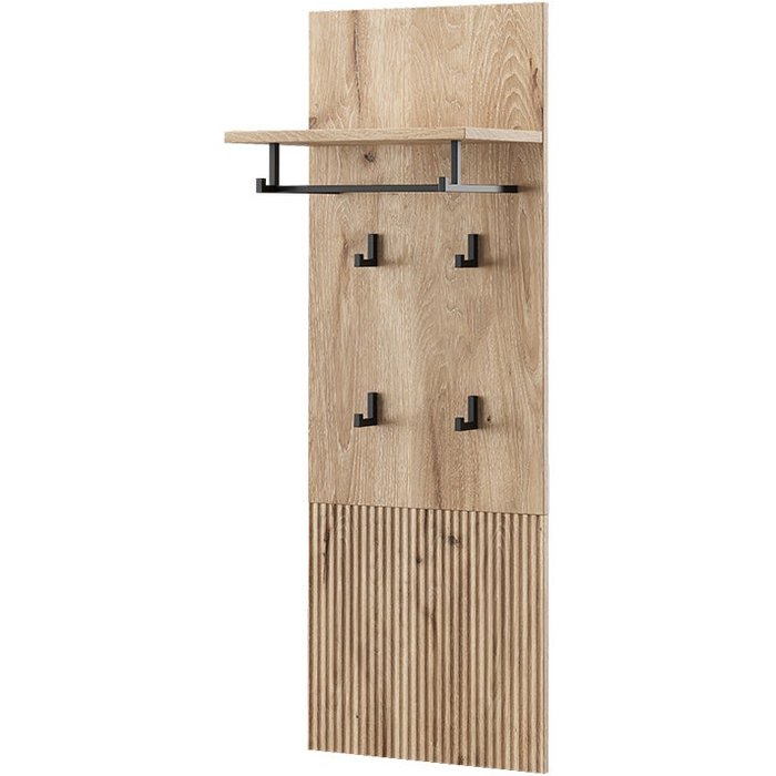 Vicco perchero de pared eliza, roble vikingo, 43 x 120 cm