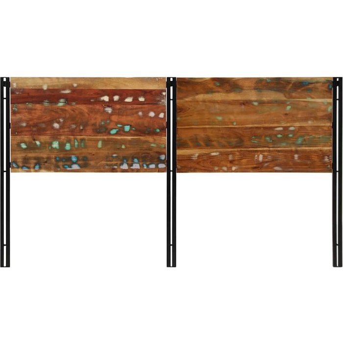 Cabecero cama - mueble cabecero 180 cm madera maciza reciclada y hierro