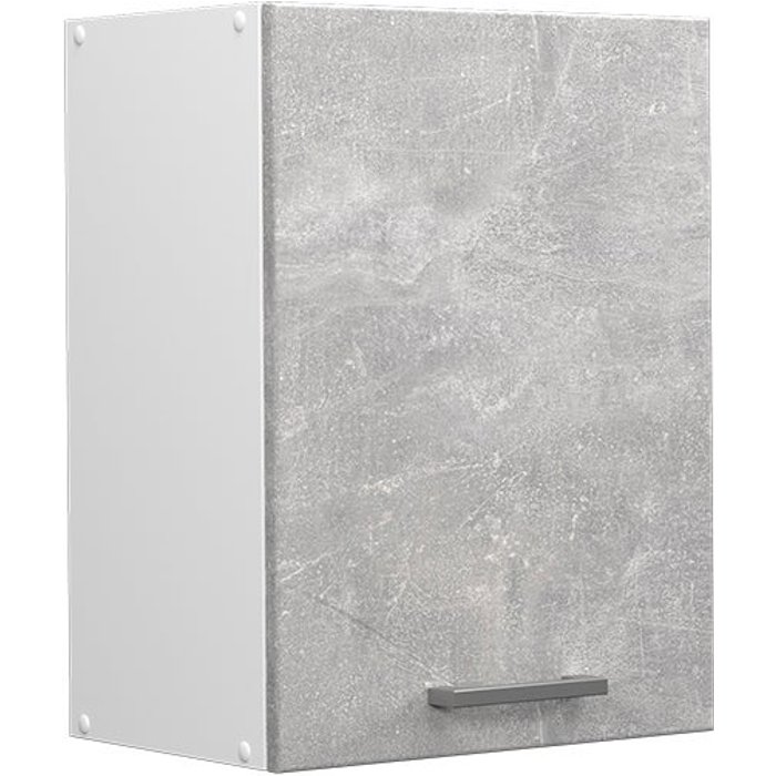 Vicco mueble alto universal r-line, hormigón, 45 cm con puerta