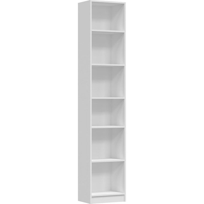 Perry - librería minimalista - 6 estantes - 40x29x200 cm - muebles de almacenaje