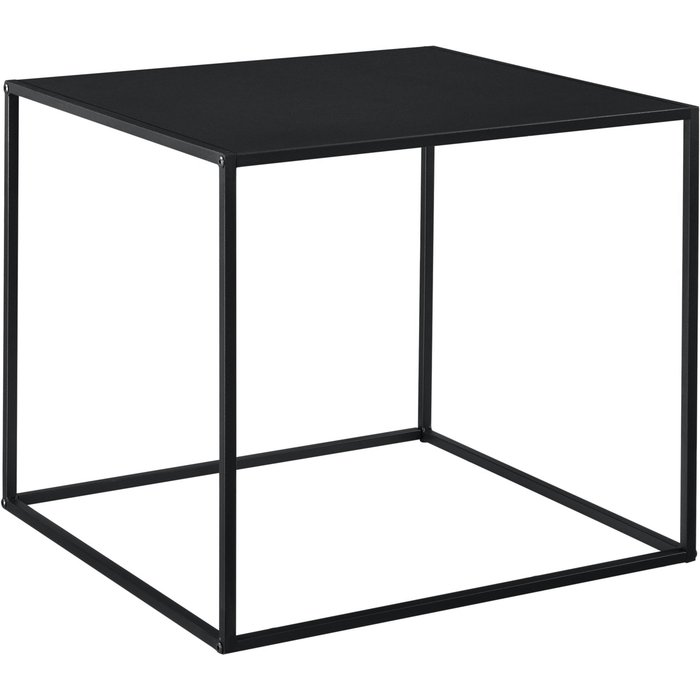 Consola de metal 50 x 55 x 55 cm negro mate 03_0008563