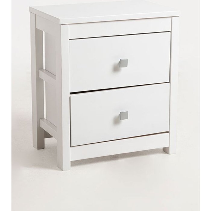 Regalos miguel - muebles auxiliares - cajonera 2 cajones ancha - blanco