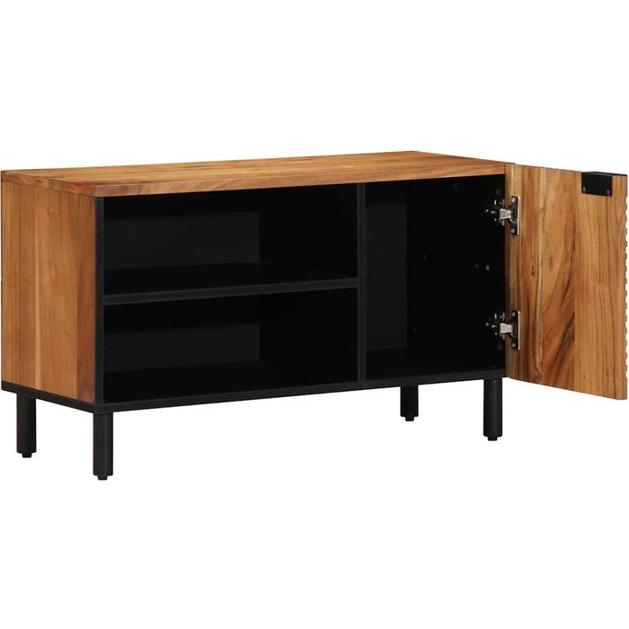 Maison exclusive - unidades de tv madera de acacia sólida 80 x 31,5 x 46 cm