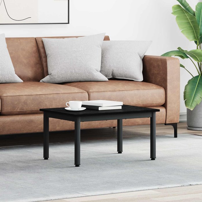 Maison exclusive - mesa de café roble negro 70 x 50 x 36 cm madera de ingeniería