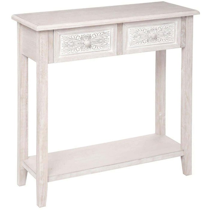Wellhome mueble 80x80x30 cm en blanco de madera