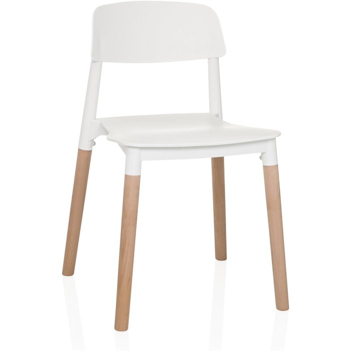 Silla de comedor / silla de visita scandi e blanca hjh living.