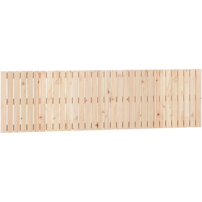Cabecero de cama - mueble cabecero de pared madera maciza de pino 204x3x60 cm