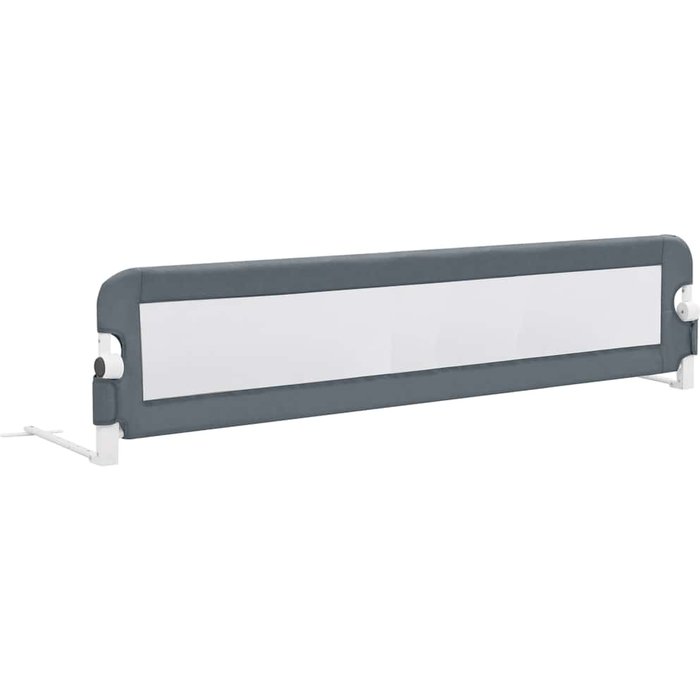 Barandilla de seguridad cama de ni?o poliéster gris 180x42cm - comfortxl