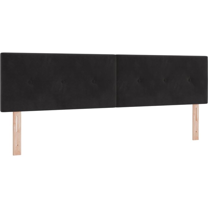 Cabecero button tufted negro 180 cm de terciopelo cfw4449993