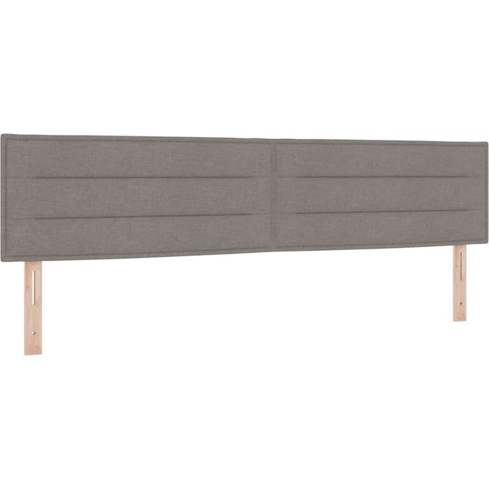 Cabecera diseño de líneas taupe 200 cm tela