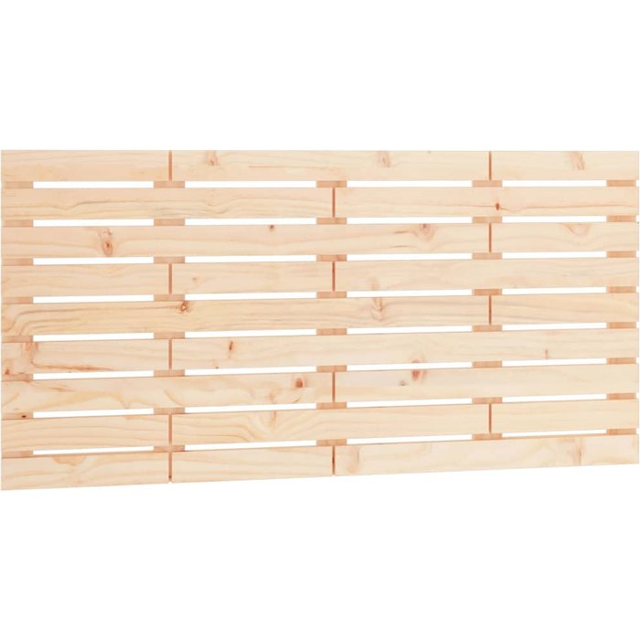 Cabecero de cama de pared madera maciza de pino 146x3x63 cm - comfortxl