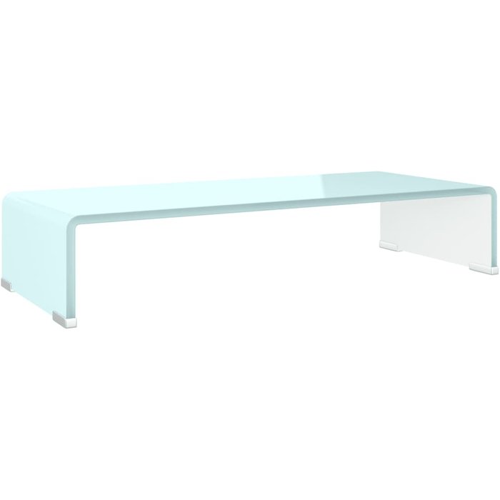 Mueble tv/elevador de monitor cristal verde 60x25x11 cm