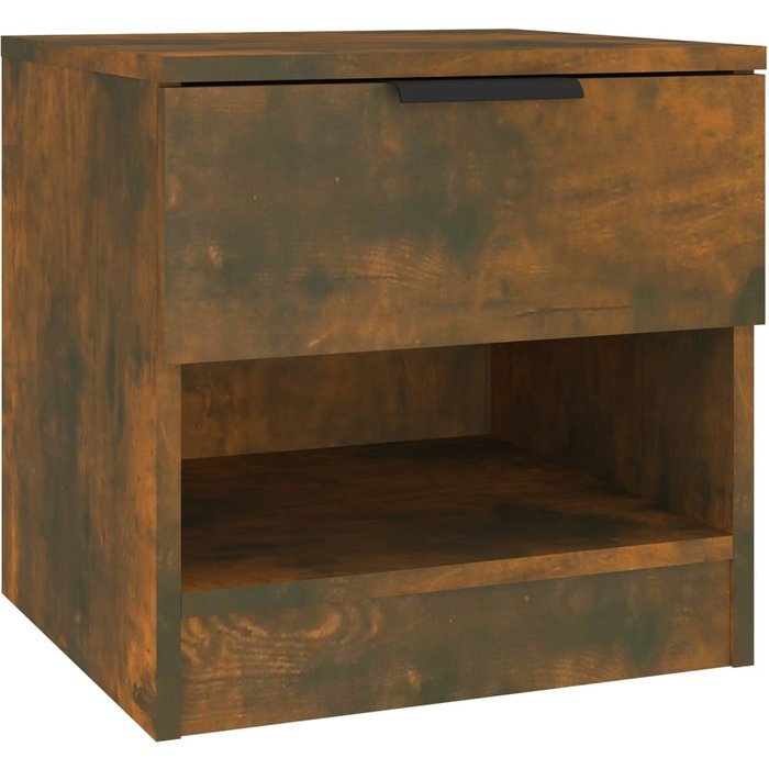 Mesita de noche roble ahumado madera contrachapada