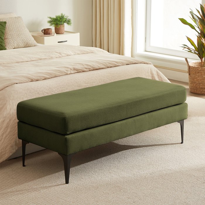 Banco/final de cama max pana caqui