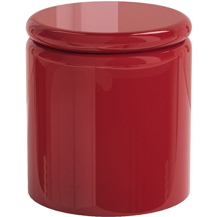 Mesa auxiliar de mdf - rojo lacado - amofa