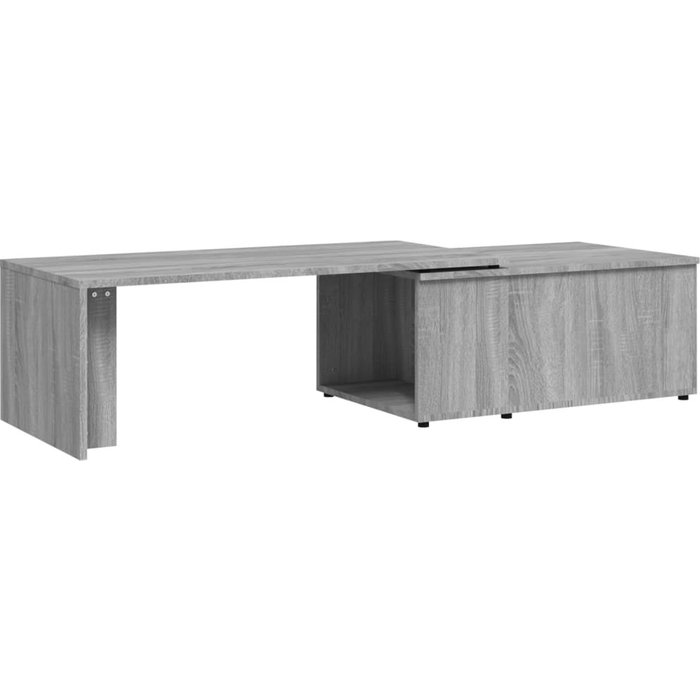 Mesa de centro sonoma de contrachapado gris 150x50x35 cm - comfortxl