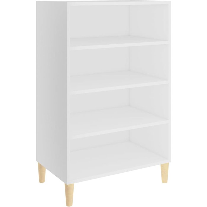 Aparador de madera contrachapada blanco 57x35x90 cm - comfortxl