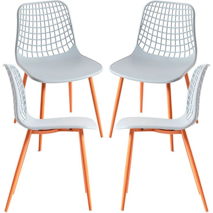 Regalos miguel - packs sillas comedor - pack 4 sillas riva - gris