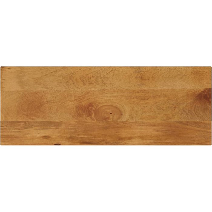 Tablero rectangular de madera maciza de mango de 80x30x3,8 cm.
