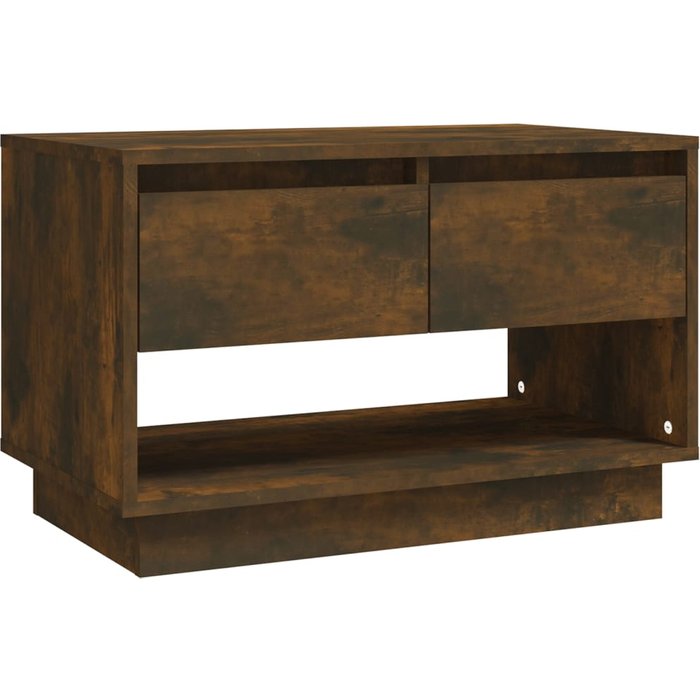 Mueble tv de madera laminada roble ahumado 70x41x44 cm - comfortxl