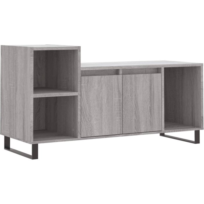 Mueble de tv madera contrachapada gris sonoma 100x35x55 cm v3695 unico / gris