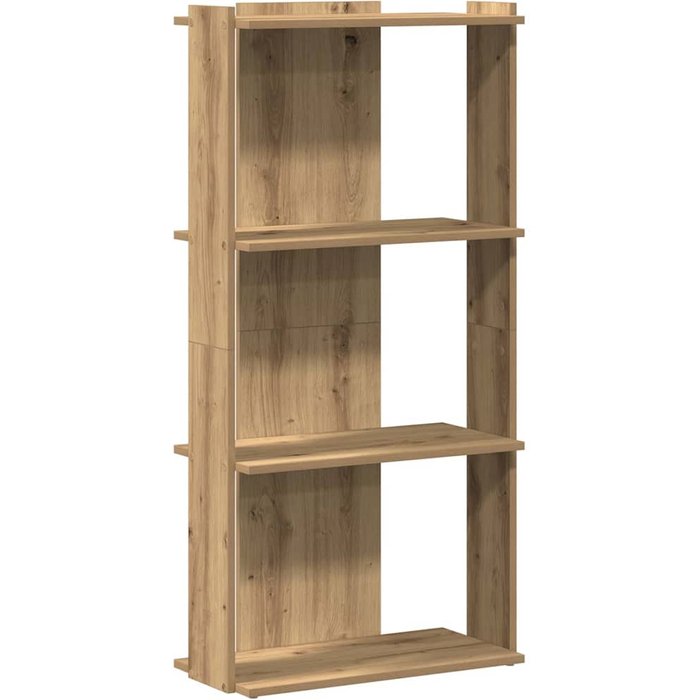 Librería 3niveles madera ingeniería roble artesanal 60x30x120cm – comfortxl