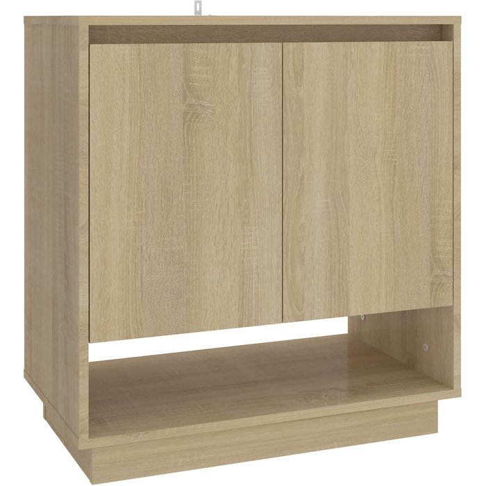Aparador de madera contrachapada roble sonoma 70x41x75 cm - comfortxl