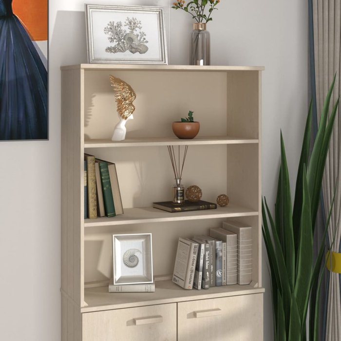 Vidaxl aparador superior hamar pino macizo marrón miel 85x35x100 cm