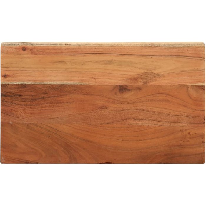 Tablero rectangular de madera maciza de acacia, 50x40x3,8 cm