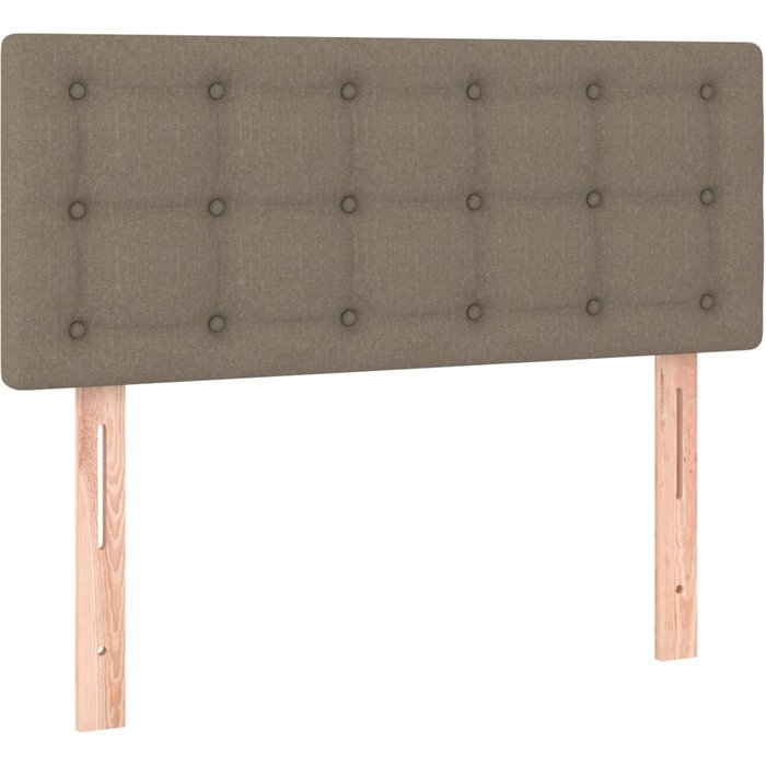 Cabecero cama - mueble cabecero de tela gris taupe 80x5x78/88 cm