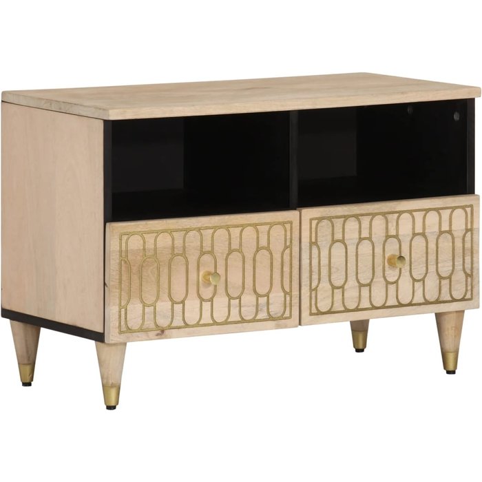 Mueble tv 70x33x46 cm madera maciza de mango