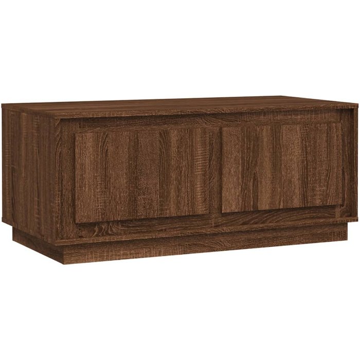 Mesa de centro madera contrachapada marrón roble 102x50x44 cm - comfortxl