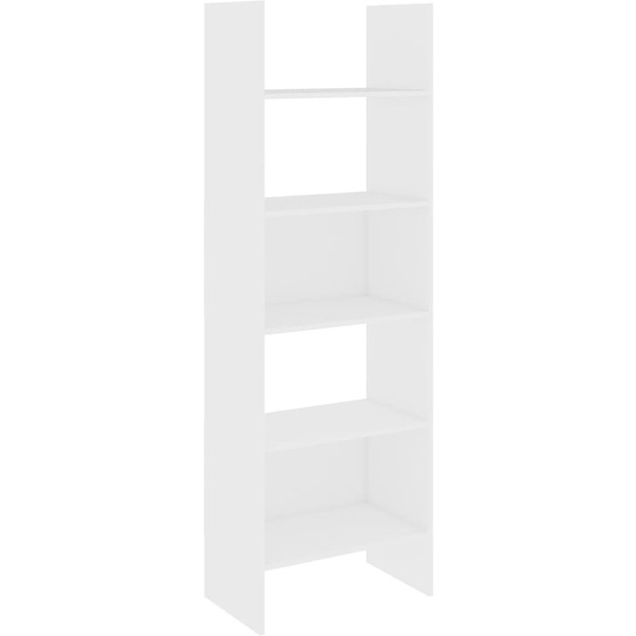 Estantería librería madera contrachapada blanco 60x35x180 cm – comfortxl