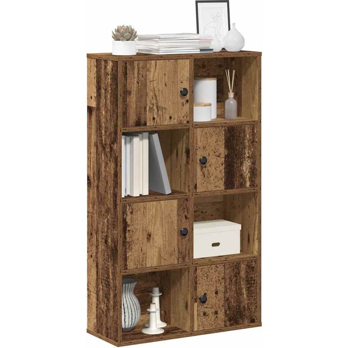 Librería antigua de madera de 60x24x101,5 cm, madera de ingeniería. - pangivo