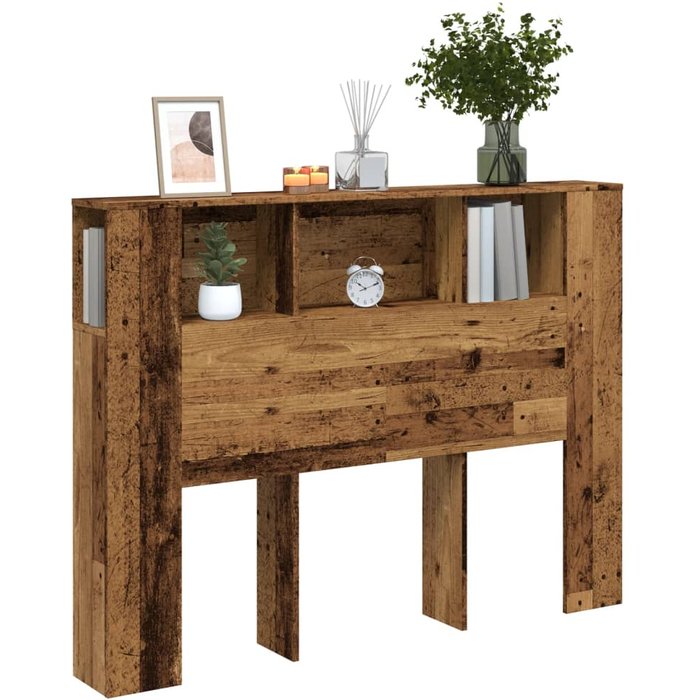 Cabecero de cama de madera antigua 140x18,5x102,5 cm