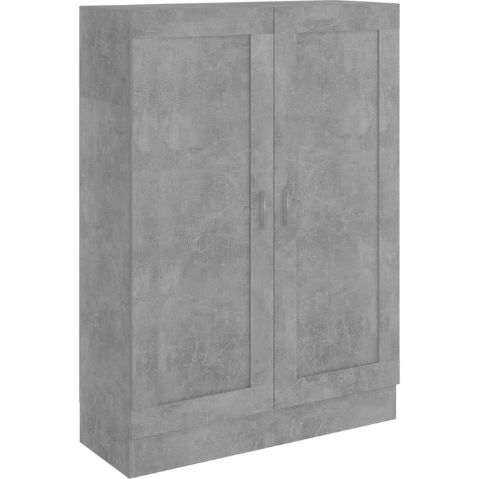 Armario de libros contrachapada gris hormigón 82,5x30,5x11 cm – comfortxl