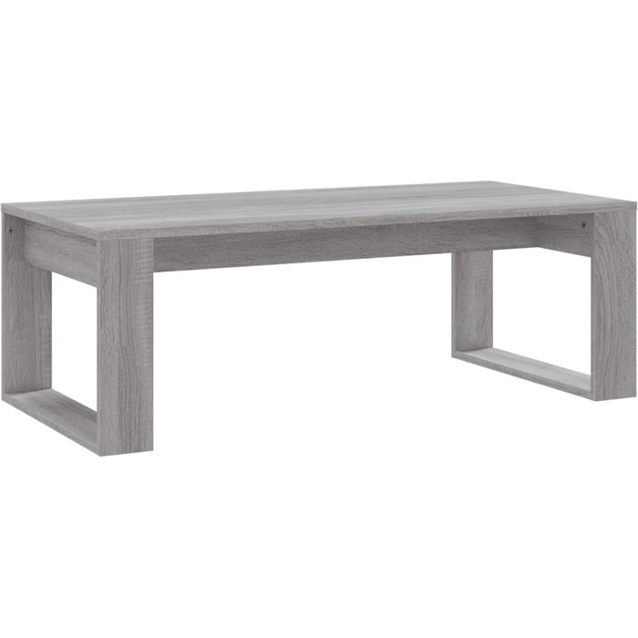 Mesa de centro de madera compuesta gris sonoma 102x50x35 cm - comfortxl